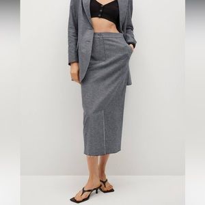 MANGO 🥰 Cotton / linen pencil skirt
